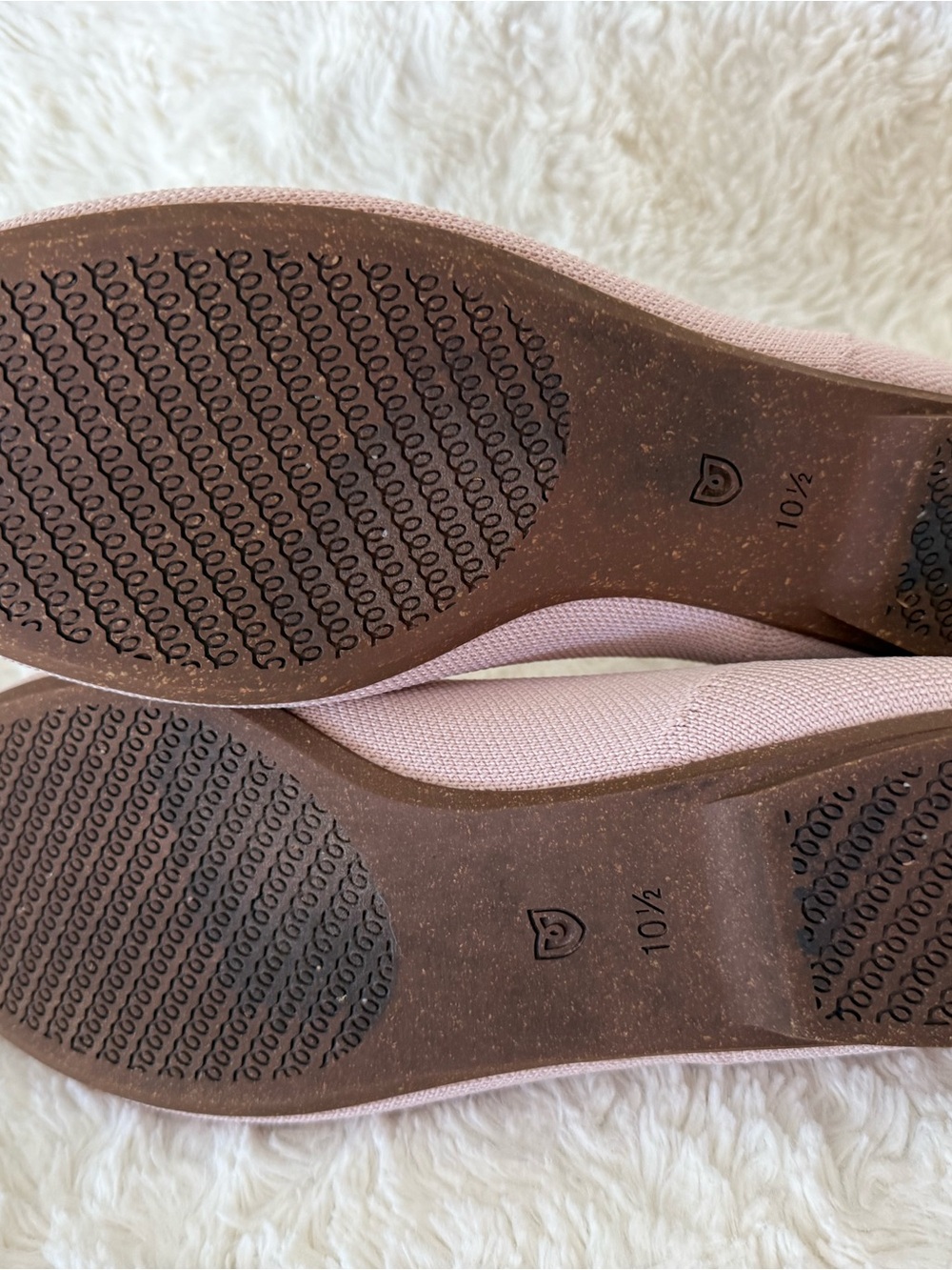 Rothy's Knit Ballet Ballerina Flats in Light Pink with Bow 10.5 🎀🩰 - Picture 7 of 7